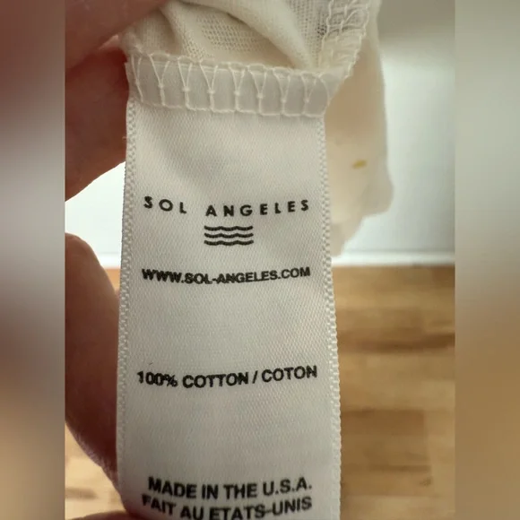 Sol Angeles Essential Tiered Tank Dress 100% Cotton Paint Splatter - Picture 7 of 7